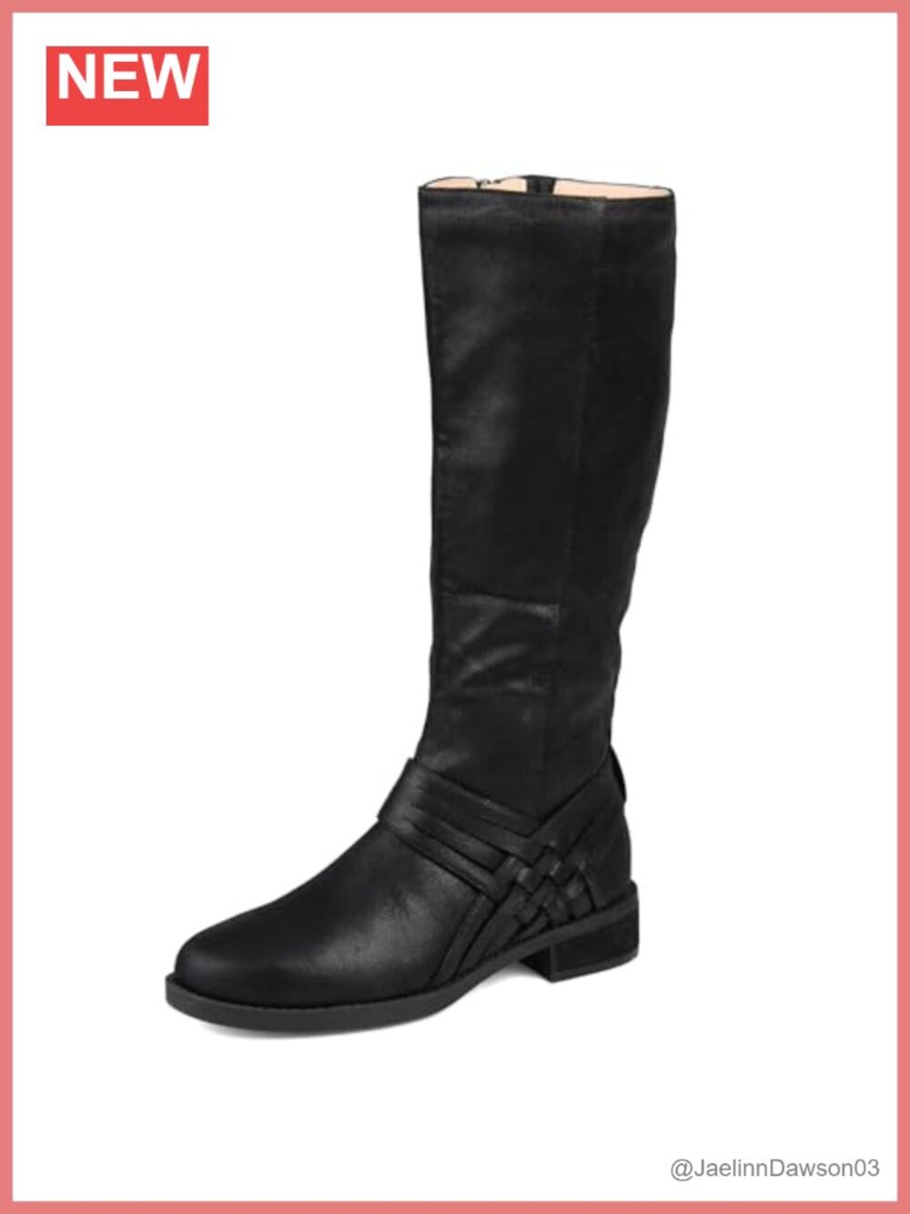 Faux Suede Knee-High Boots Comfortable Zip Closure Rounded Toe